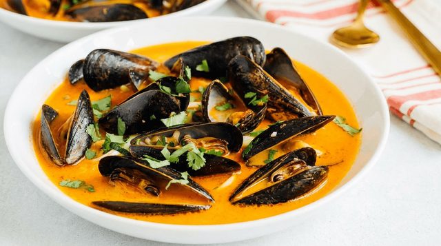 Curried Mussels.