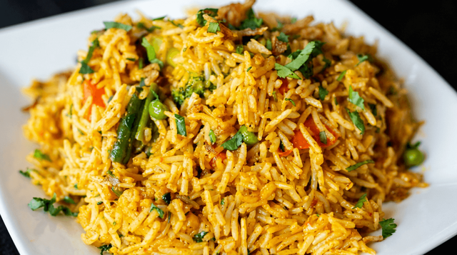 Vegetable Biryani.