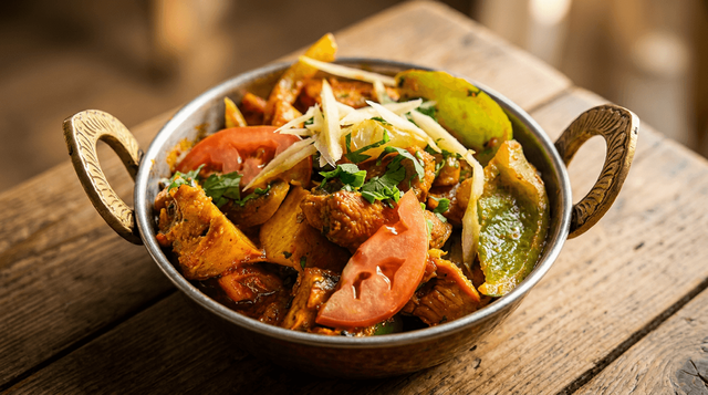 Chicken Tikka Jalfrezi.