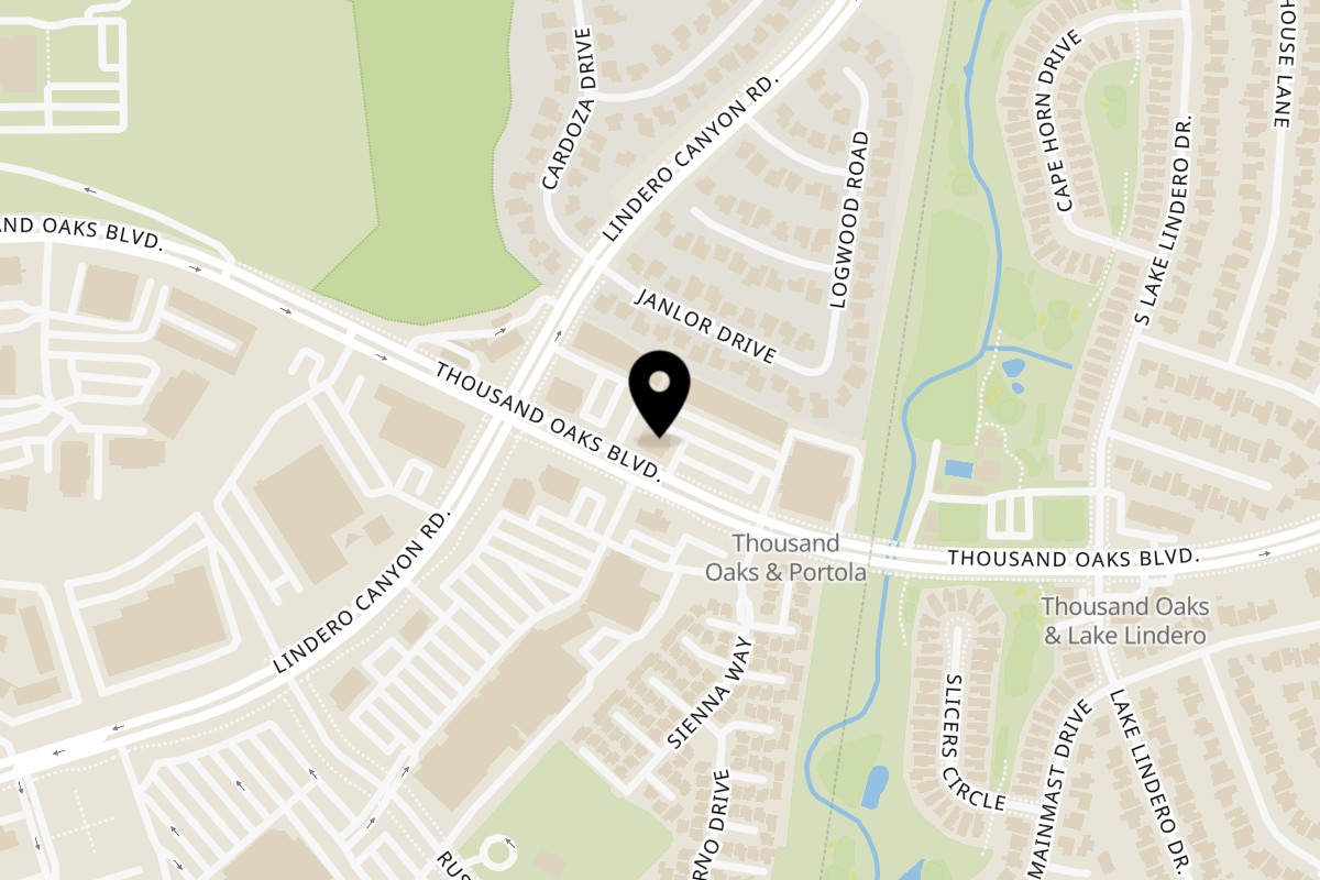 Map showing the location of Anarbagh on 30853 E Thousand Oaks Blvd in Westlake Village